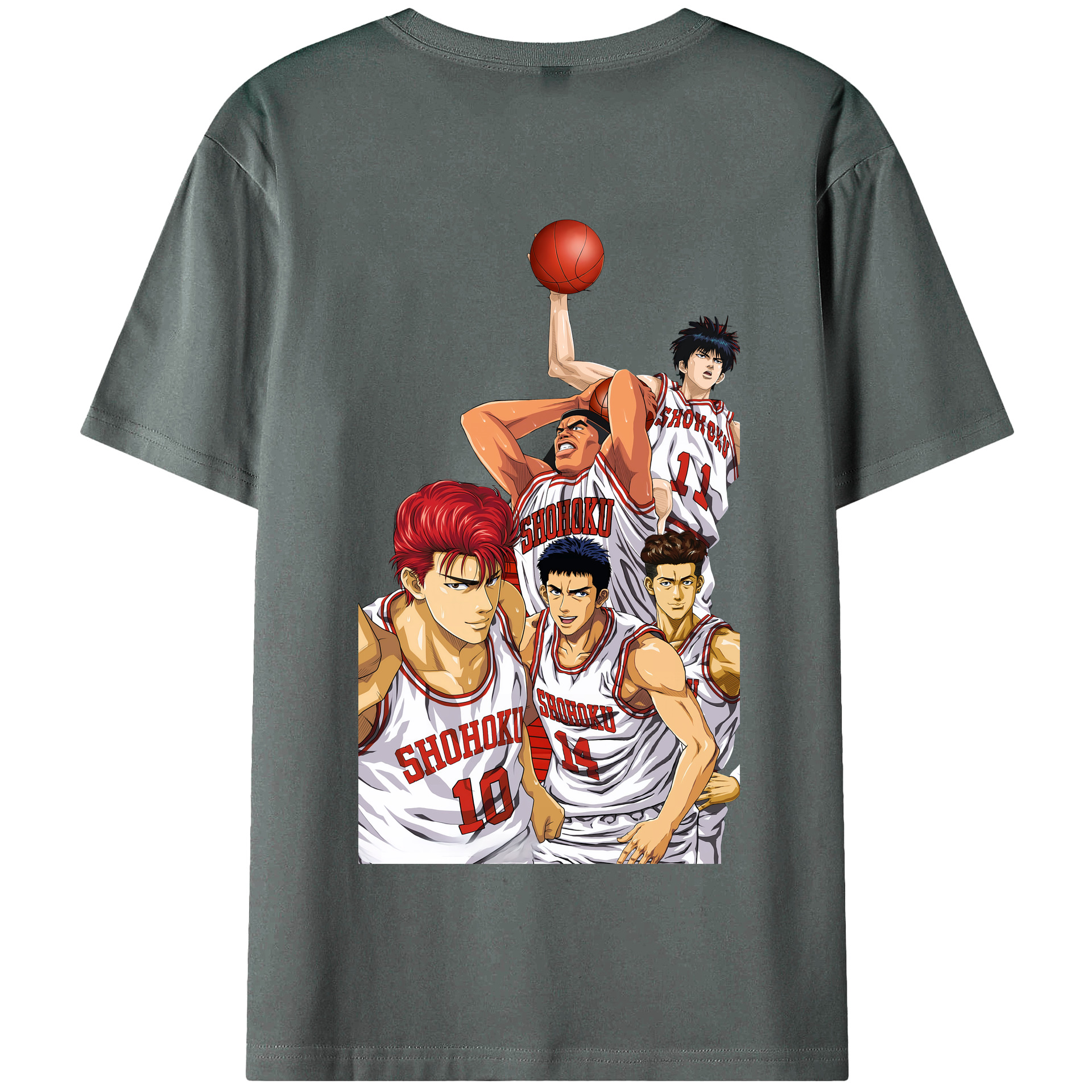 SLAM DUNK／スラムダンク 綿100％半袖Tシャツ（背面プリント）